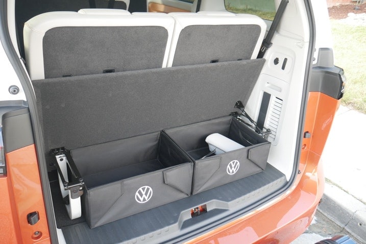 VW ID Buzz cargo area bins