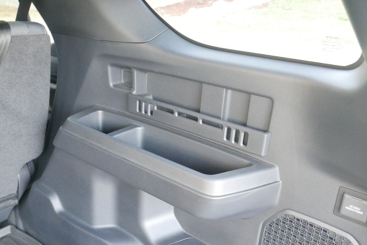Third-row storage in the Toyota 4Runner