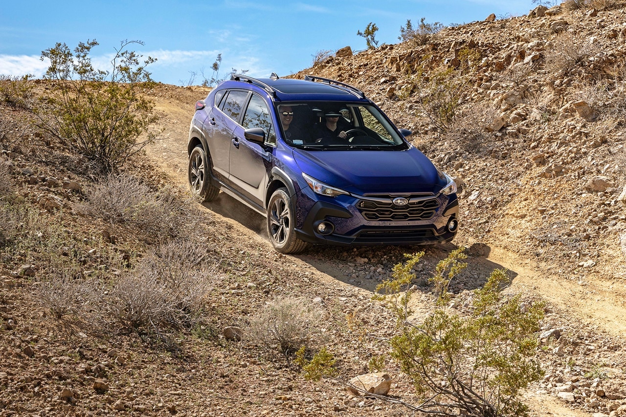 2024 Subaru Crosstrek driving off-road downhill
