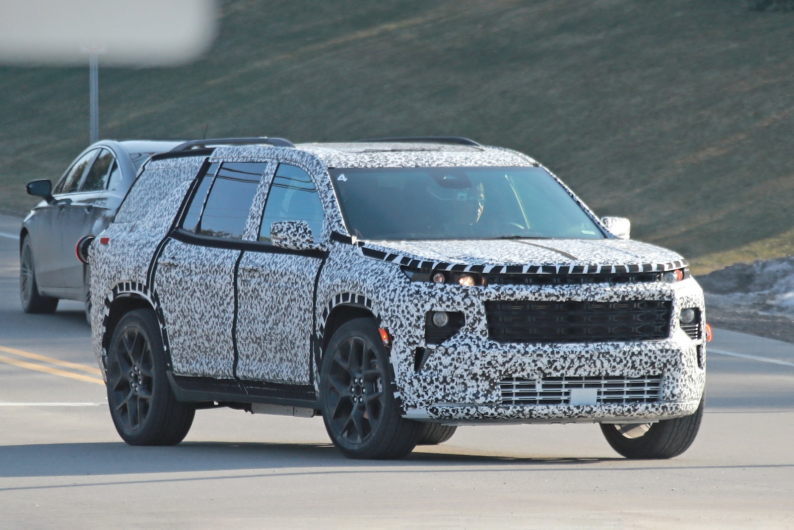 2024 Chevrolet Traverse Test Vehicle Hints at Squarer and Sportier