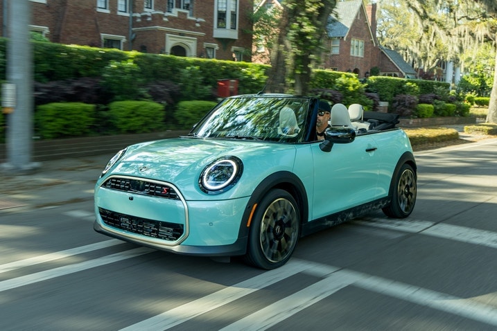 2025 Mini Convertible driving