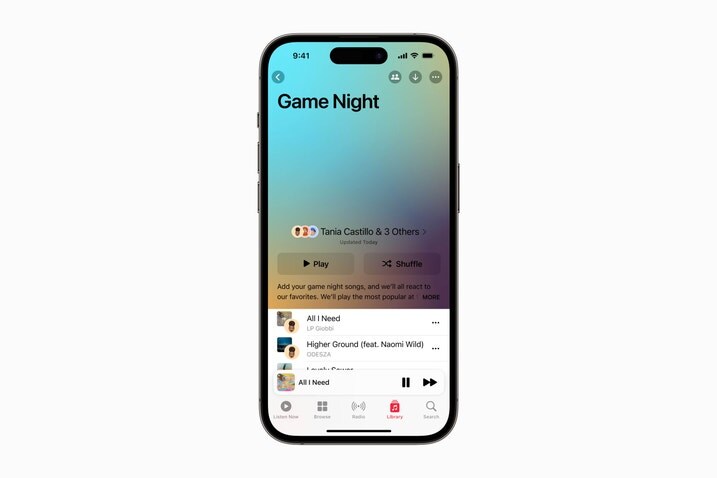 Apple Shareplay with Apple Music render