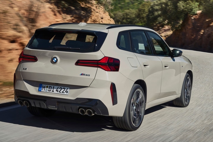 2025 BMW X3 rear three quarter