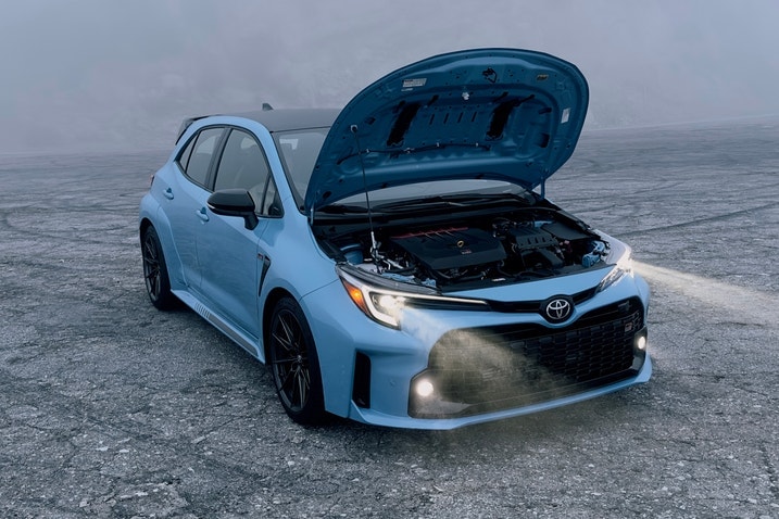 2024 Toyota GR Corolla hood open