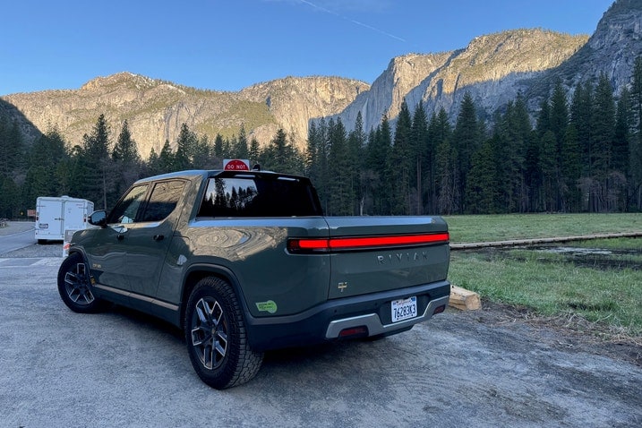 Rivian R1T at Yosemite