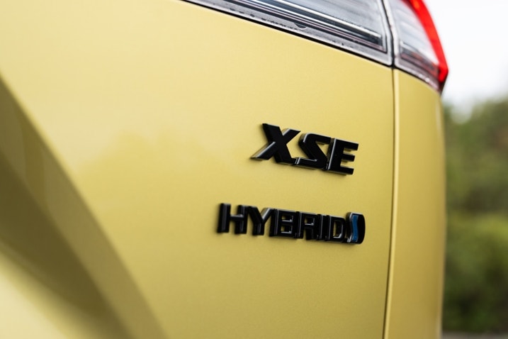 2023 Toyota Cross Corolla Hybrid badge