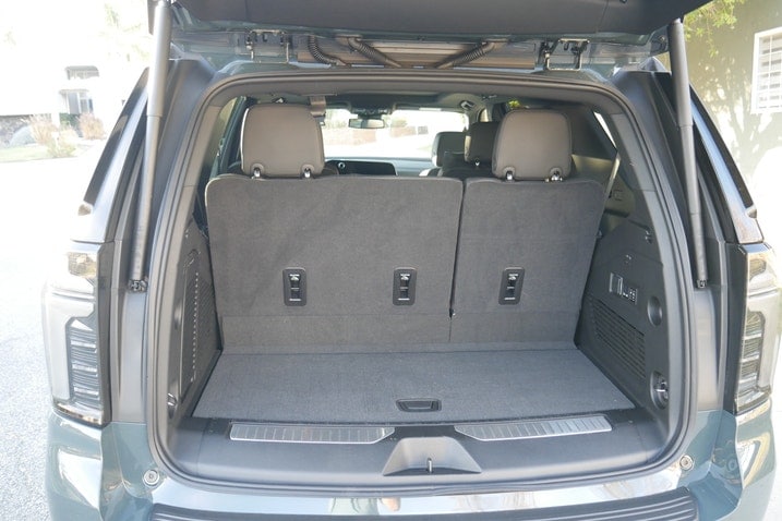 2025 Chevrolet Tahoe cargo area behind third row