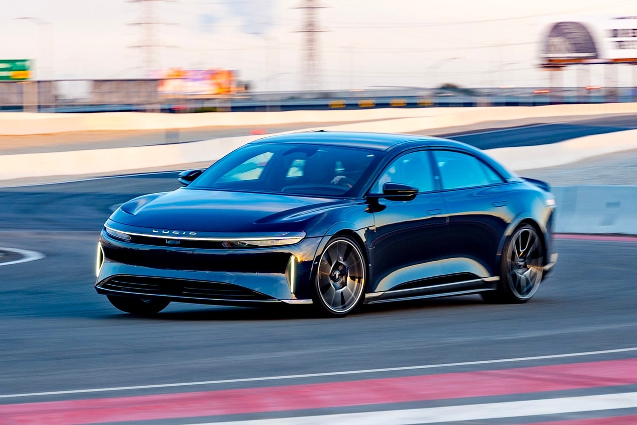 2025 Lucid Air Sapphire driving