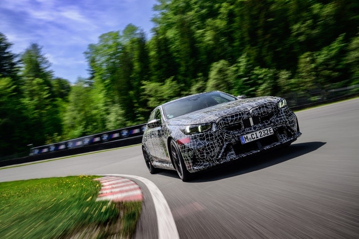 2025 BMW M5 prototype front action