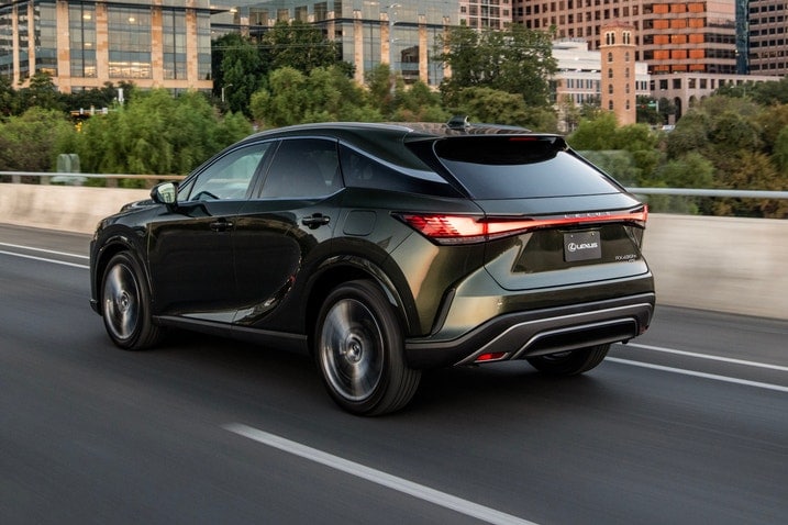 2024 Lexus RX 450h+ rear 3/4