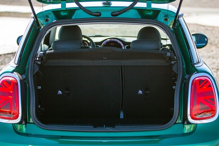 2023 Mini Cooper S Hardtop exterior with hatch open 