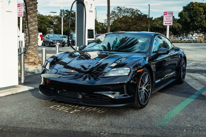 2025 Porsche Taycan 4S Prototype front