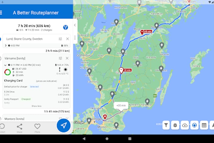 Plan ev trip top