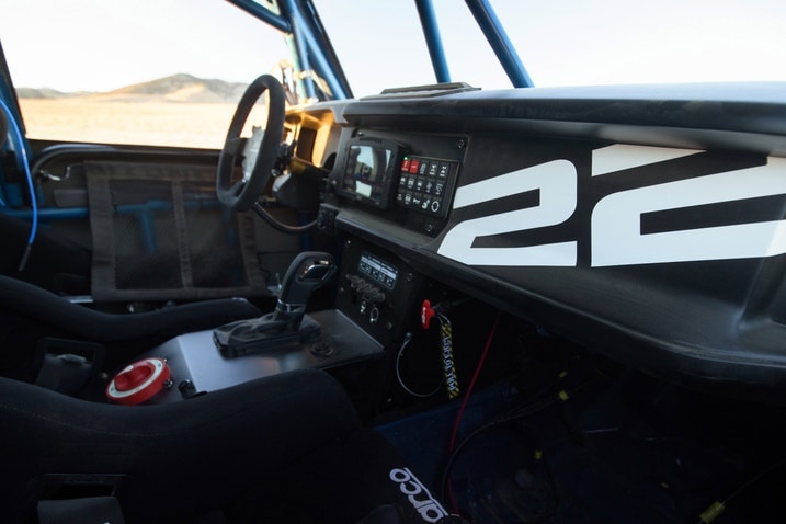 2023 Ford Bronco DR Race Truck interior dash