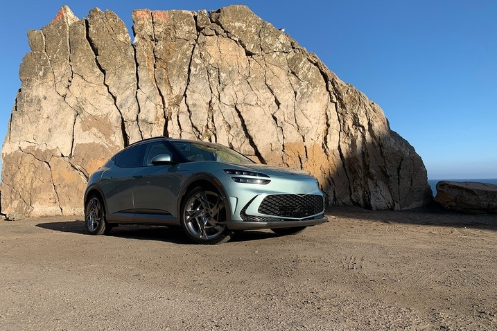 Genesis GV60 front three-quarters