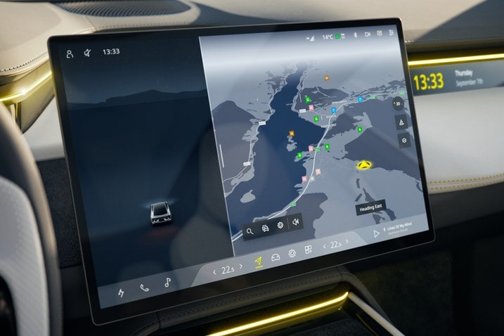 2025 Lotus Emeya touchscreen
