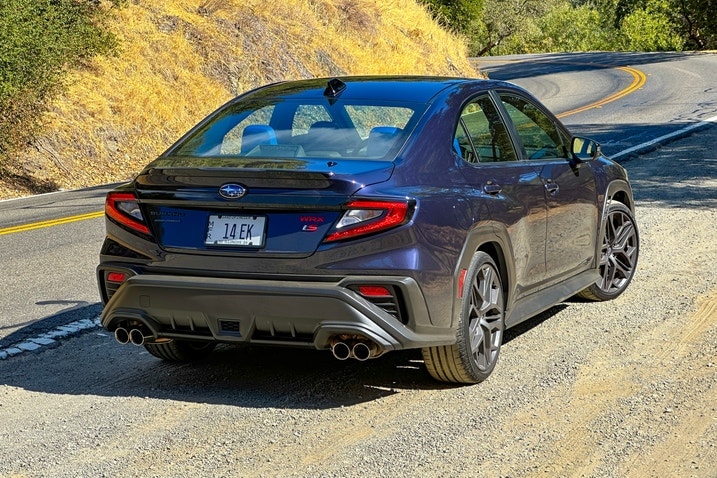 2025 Subaru WRX tS Rear Galaxy Purple Pearl