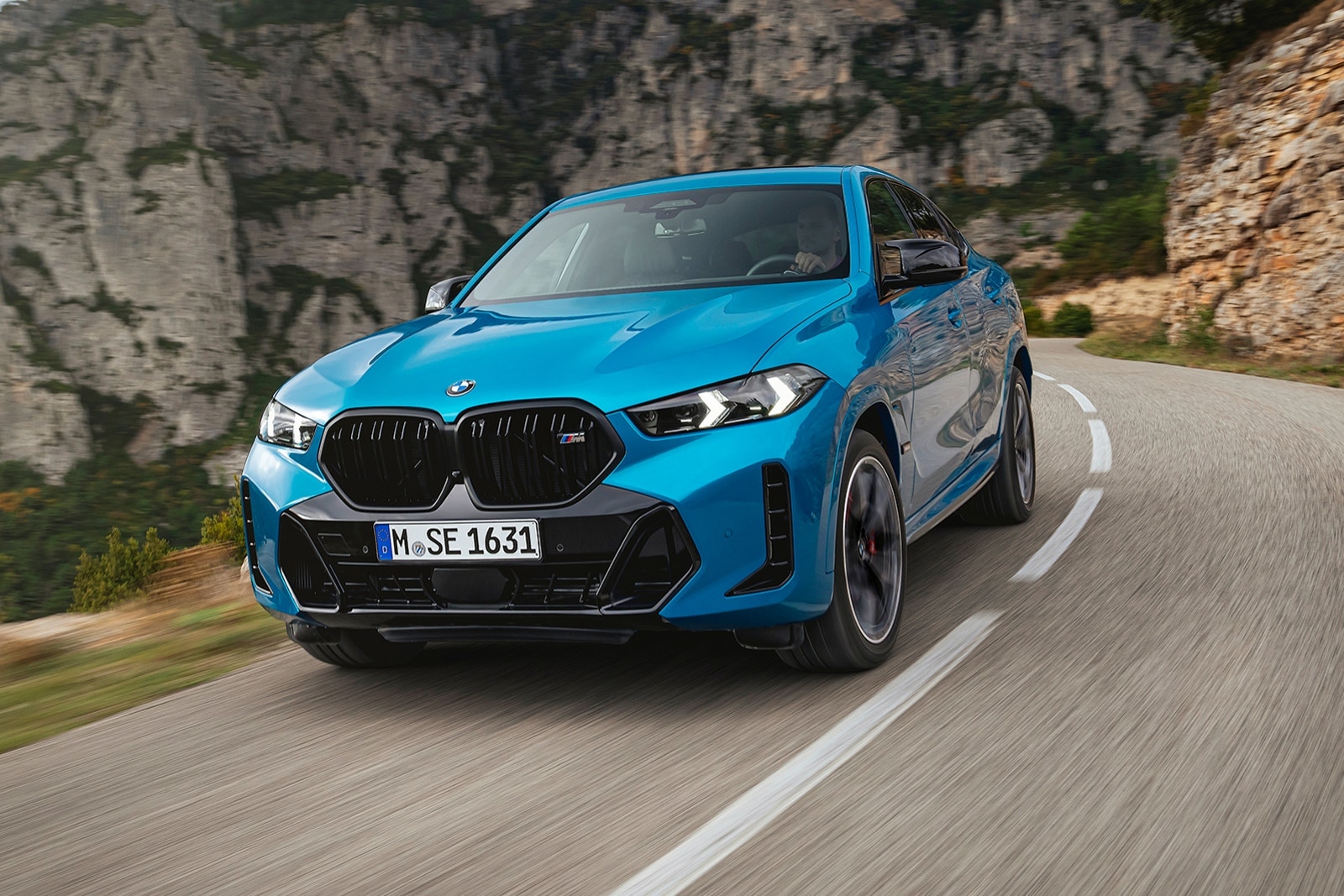 2024 BMW X6 on the road