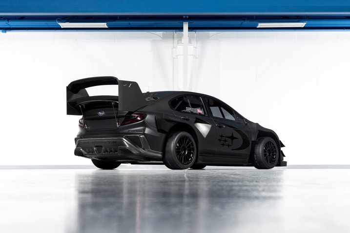 Subaru WRX Project Midnight rear 3/4