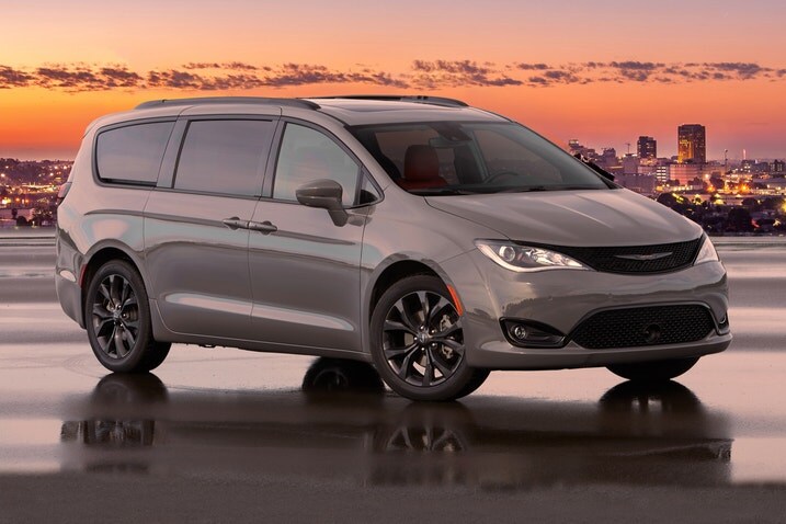 2020 Chrysler Pacifica Red S Passenger Minivan Exterior Shown
