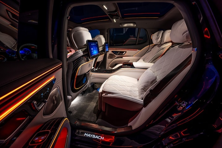2024 Mercedes-Maybach EQS 680 SUV rear seat