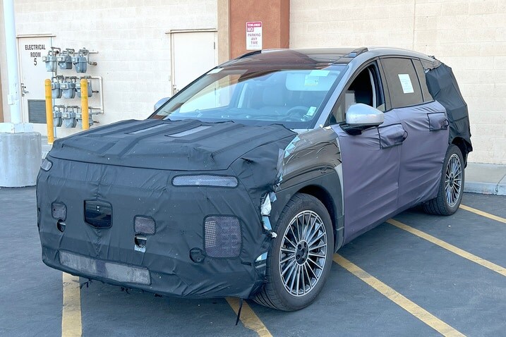 2025 Hyundai Ioniq test car in camo