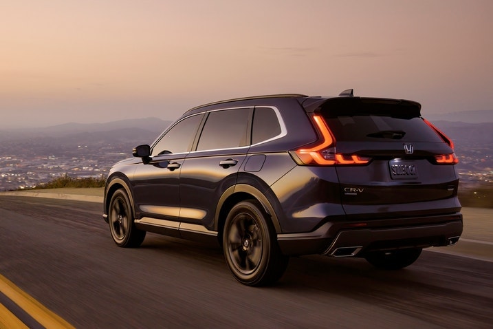 2024 Honda CR-V Sport Touring rear three-quarter view