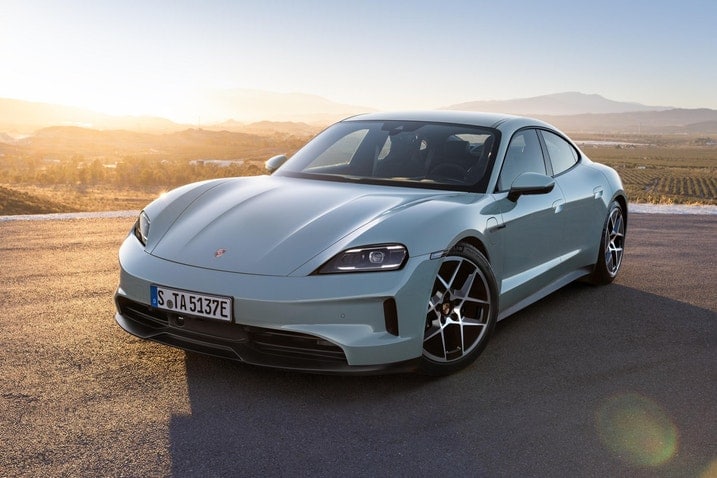 2025 Porsche Taycan front three-quarter static