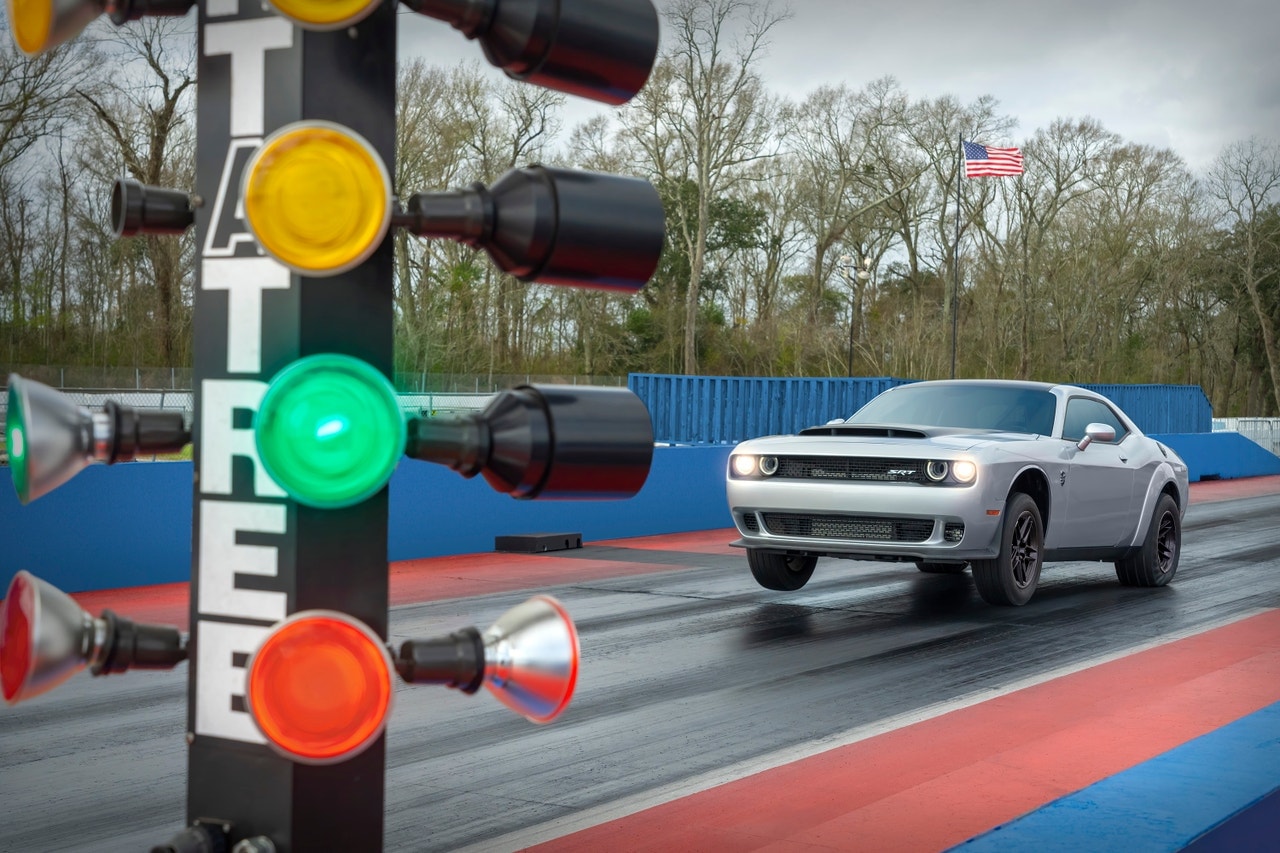 2023 Dodge Challenger SRT Demon 170 acceleration at drag strip