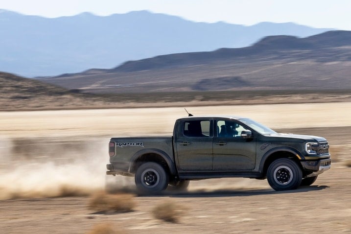 2024 Ford Ranger Raptor profile, driving