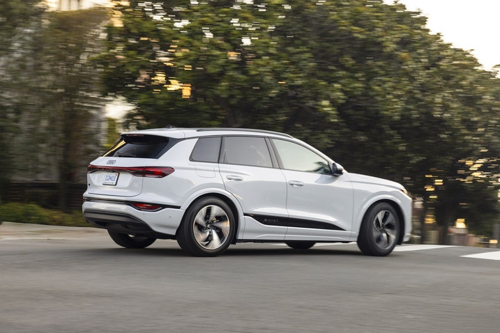 2025 Audi Q6 E-tron driving