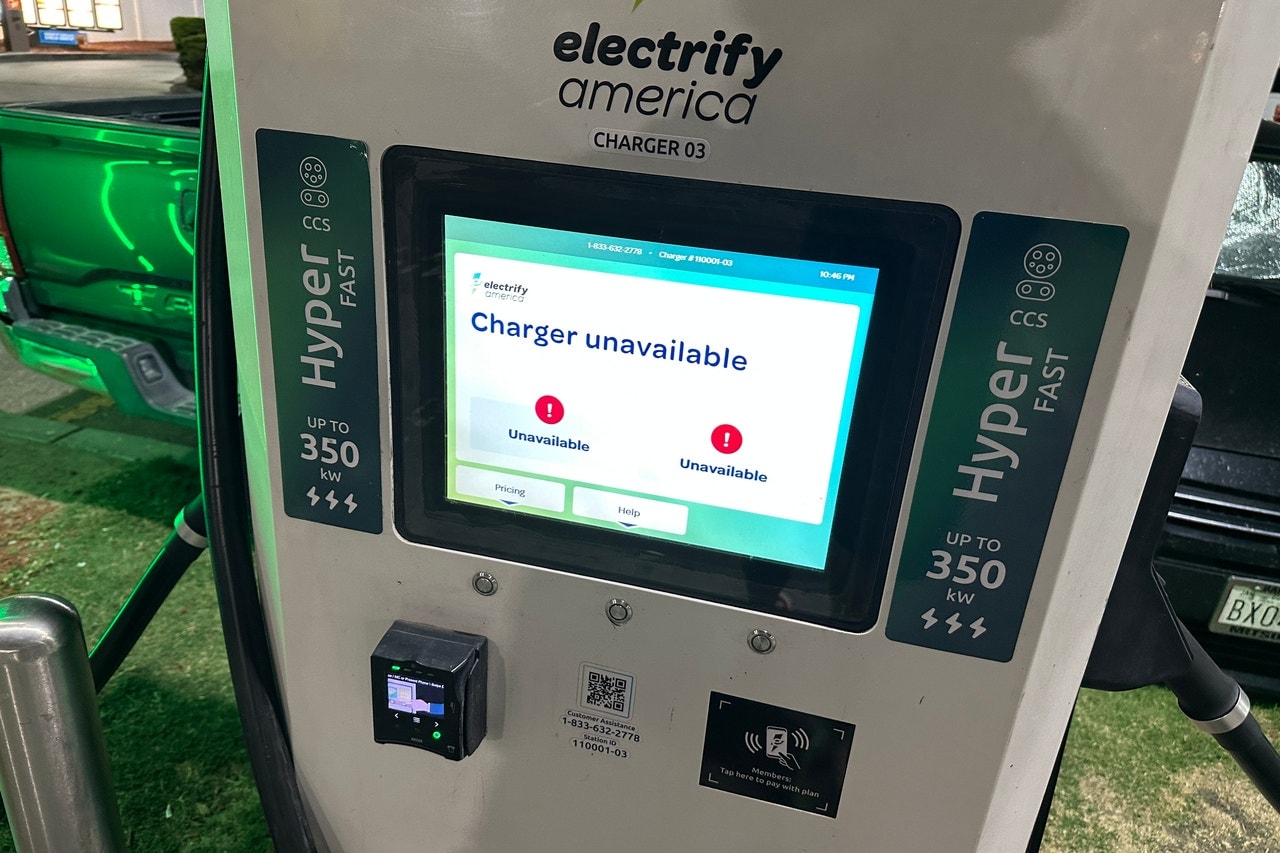 Out-of-order Electrify America charger