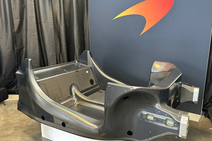2023 McLaren Artura carbon fiber tub detail