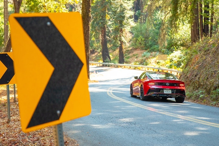 2024 Nissan Z Nismo rear, on the road