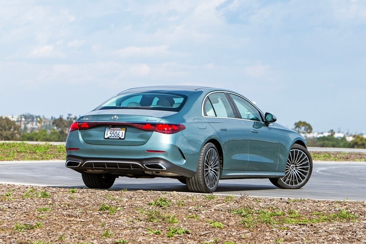 2024 Mercedes-Benz E 450 rear three-quarter