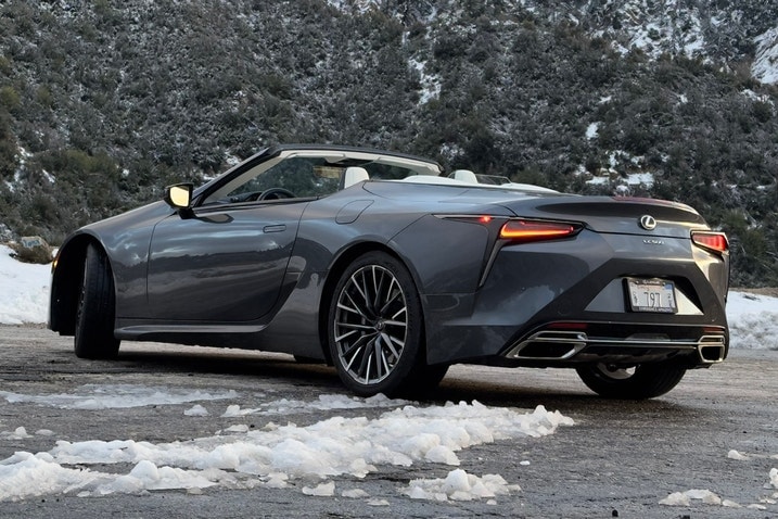2024 Lexus LC 500 Convertible rear 3/4