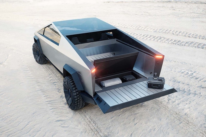 Tesla Cybertruck rear exterior bed detail
