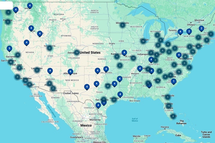 EVgo map
