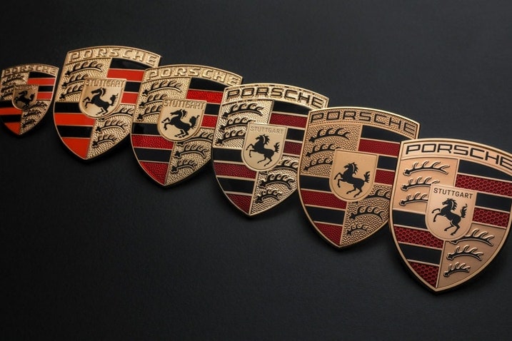 Porsche crest lineup