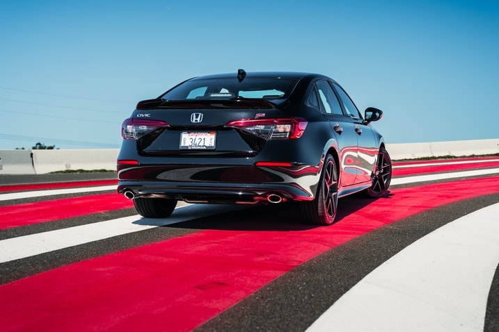 2024 Honda Civic Si sedan rear three-quarter