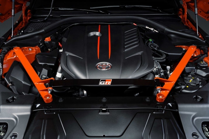 2024 Toyota GR Supra 45th Anniversary Edition engine overhead