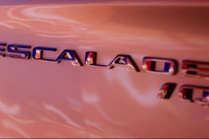 2024 Cadillac Escalade IQ Teaser nameplate