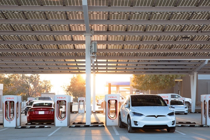 Tesla Supercharger station