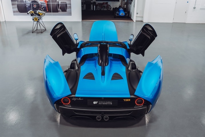 Gordon Murray Automotive T.33 Spider shown from above