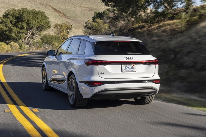 2025 Audi Q6 E-Tron driving