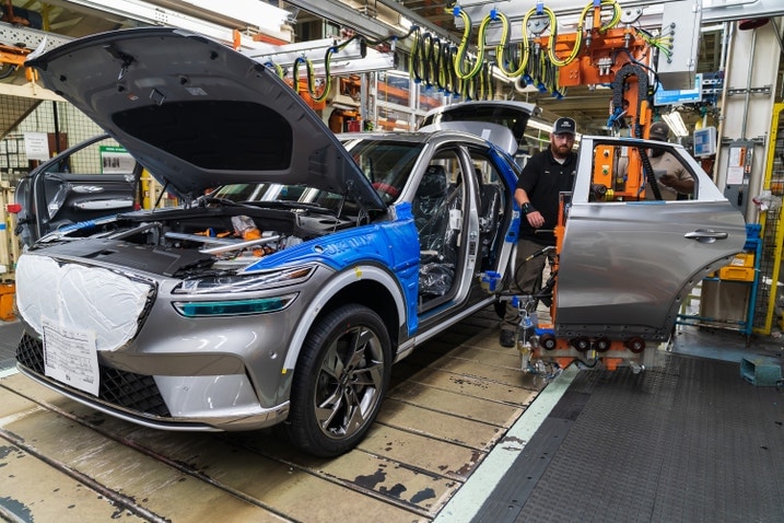 2023 Genesis Electrified GV70 being built