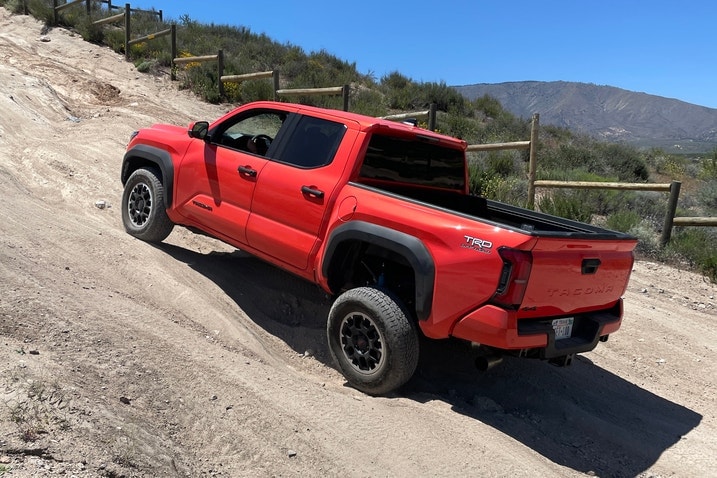 2024 Toyota Tacoma rear 3/4 off-road