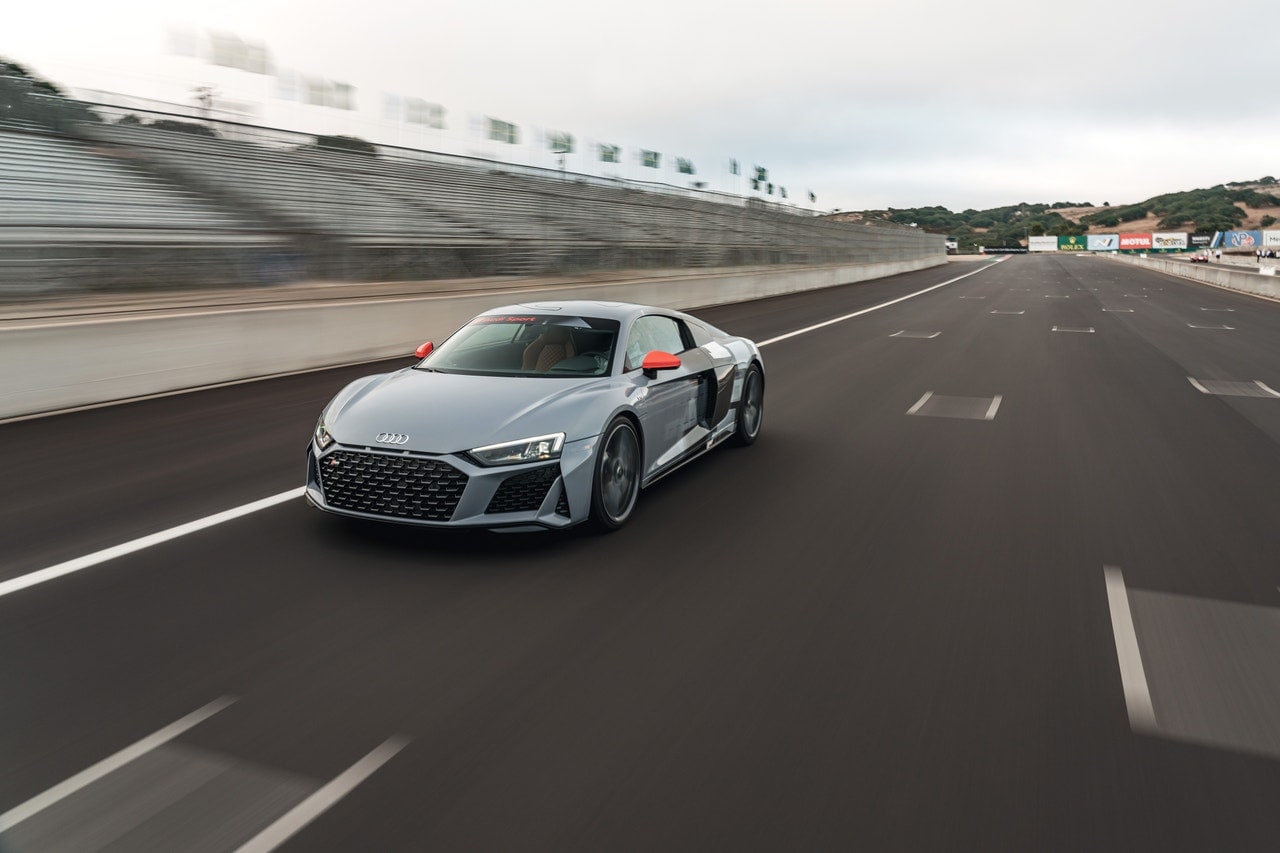 2023 Audi R8 at Laguna Seca front