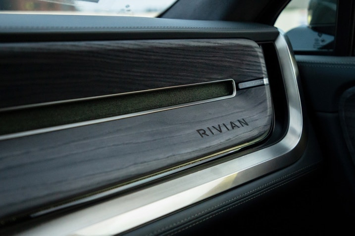 Rivian R1T dashboard detail