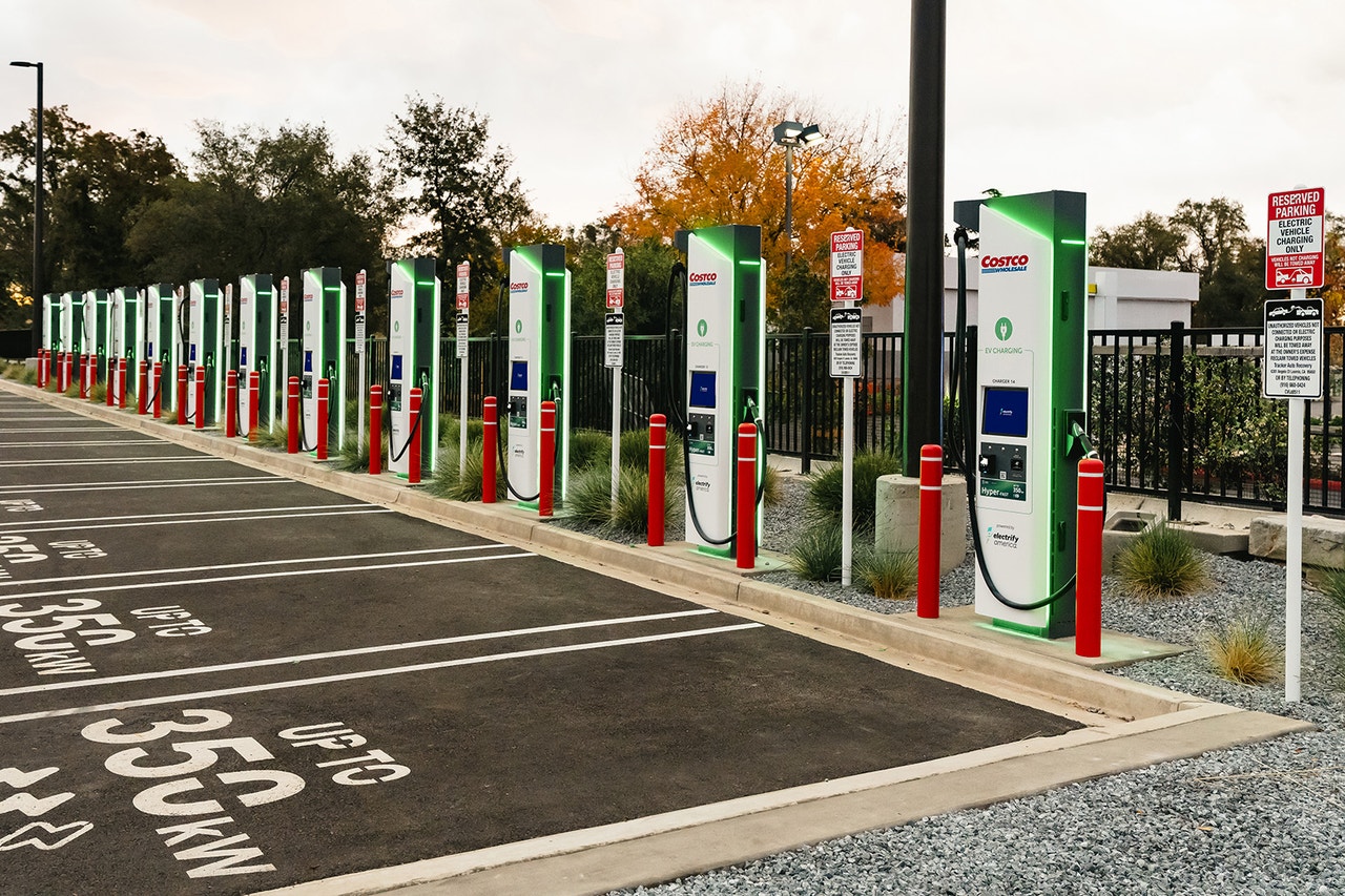 Electrify America chargers at Costco